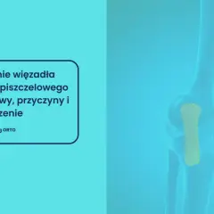 Ilustracja przedstawia uszkodzenie więzadła pobocznego piszczelowego (MCL) w stawie kolanowym.